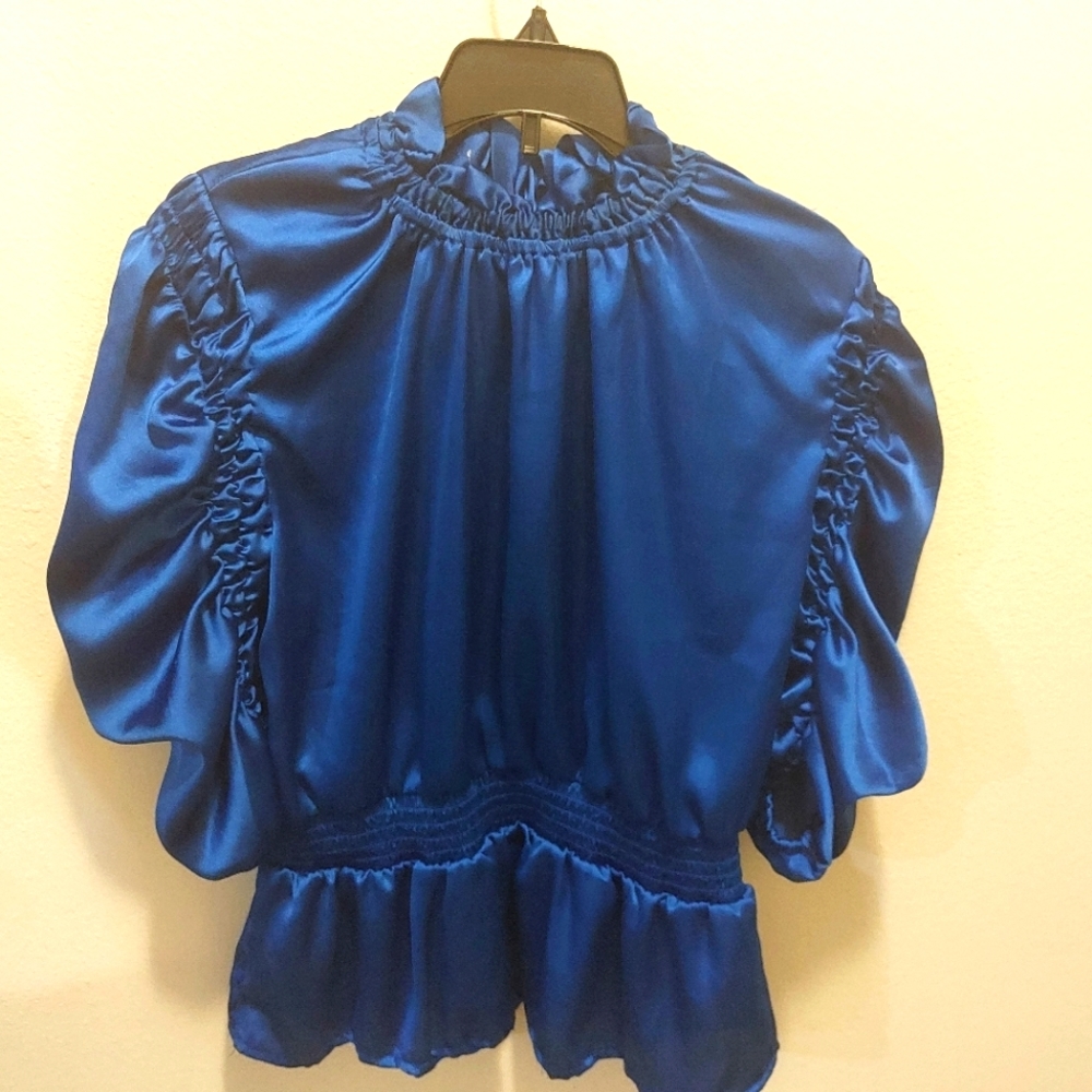 Wishing Waves Woman Blue Blouse Large